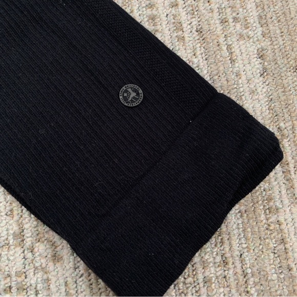 BIRKENSTOCK MENS NEW BLACK COTTON POLY ELASTANE FOOTBED COMFORT SOLE SOCKS 12-14 - Picture 5 of 14